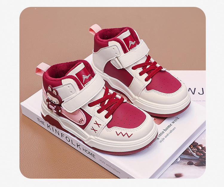 Fashion Doll Labubu Girls' Shoes Princess Shoes2025New Autumn Children's Soft Sole Casual Sports Shoes - 图片 19