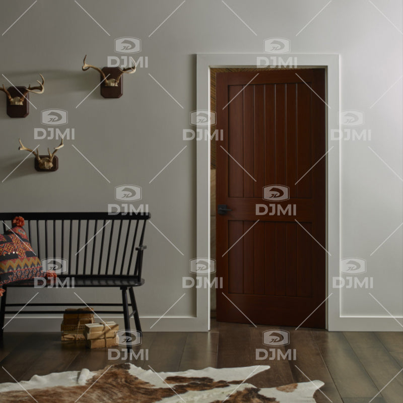 Indoor Wood Door Solid Interior Modern Doors Environmental protection Material - 图片 4