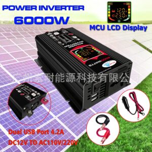 Vehicle Inverter500W 12V Turn110V 220V Smart Display car inverter Export