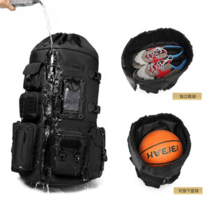 OZUKO Basketball Backpack Men's Large Capacity Waterproof Backpack Sports Bag Multifunctional Outdoor Trendy Brand Backpack