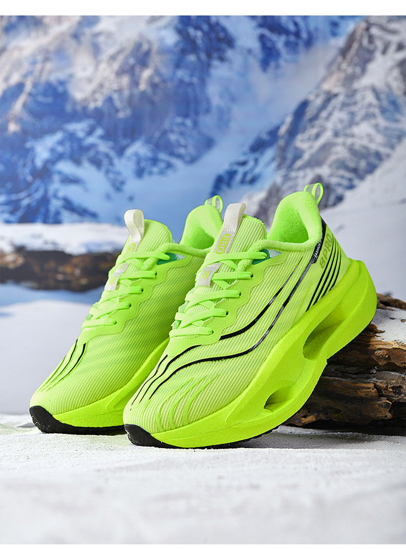 Friction Sound Real Explosion Soft Sole Breathable Racing Running Shoes Unisex Versatile Shock Absorption Anti-Slip Couple Casual Sports Shoes - 图片 20