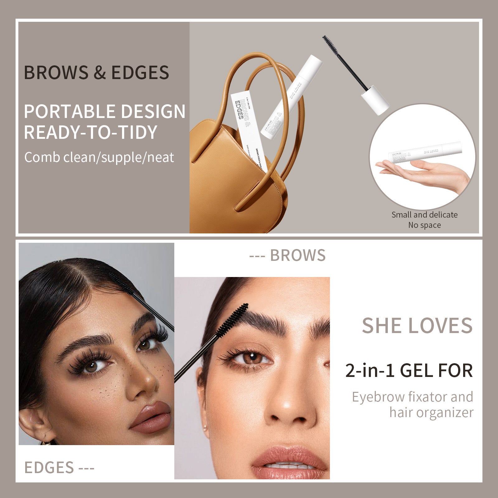 Eyebrow Hair Styling Stick brows & hair styling Silicone-free Alcohol Quick-Dry Long-Lasting Setting - 图片 22