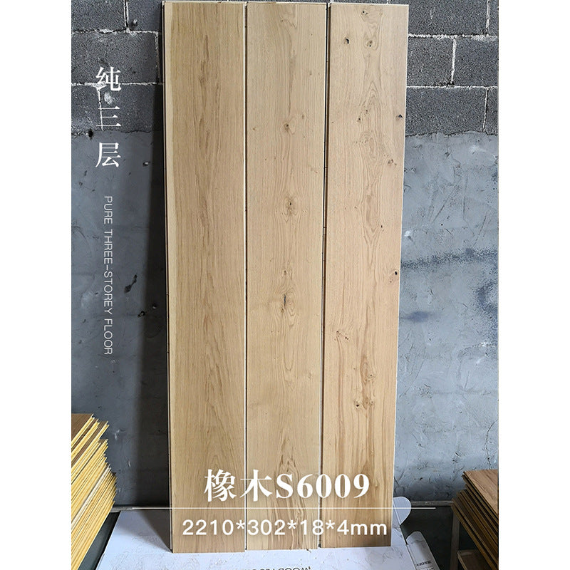 Door-to-Door Installation Old Three-Layer Large Board Pure Three-Layer Solid Wood Floor Oak Log3.0-4.0mm Underfloor Heating - 图片 19