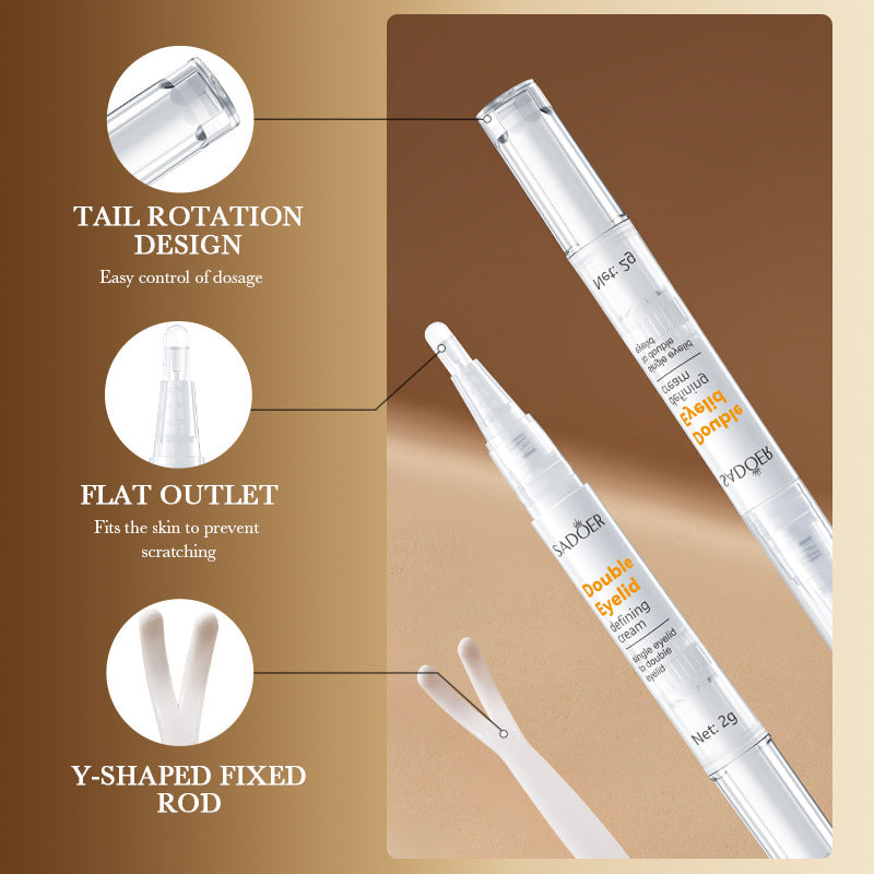 Cross-border Double Eyelid Shaping Cream2g Natural Traceless Styling Refreshing Setting Cream Export Manufacturer Wholesale - 图片 3