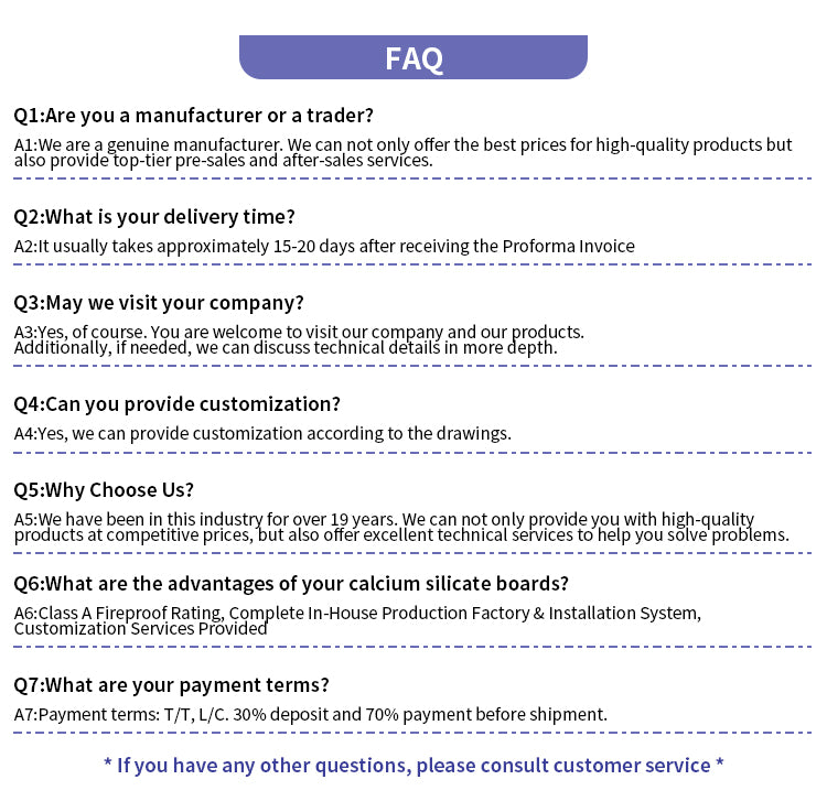 9mm Calcium Silicate Board A1 Fireproof Waterproof Asbestos-Free Wall Ceiling Panel for Exterior for Hospitals Schools - 图片 26