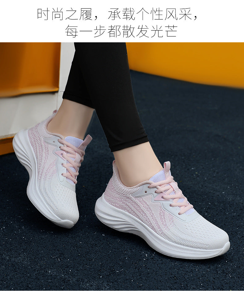 Plus Size Women's Shoes Mesh Breathable Sports Shoes Casual Shoes Lightweight Student Running Shoes Soft Sole Travel Shoes - 图片 26