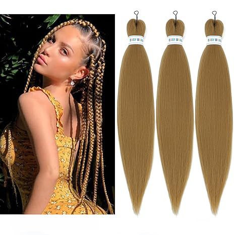 EZ Braided Synthetic Crochet Hair Export Cross-Border Factory In Stock Big Braids European and American Long Straight Hair - 图片 20