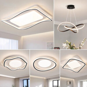 Full Spectrum Eye Protection Smart Lighting Living Room Lamp Ultra-Thin Ultra-Bright Whole House Modern Simple Ceiling Lamp Cream Style