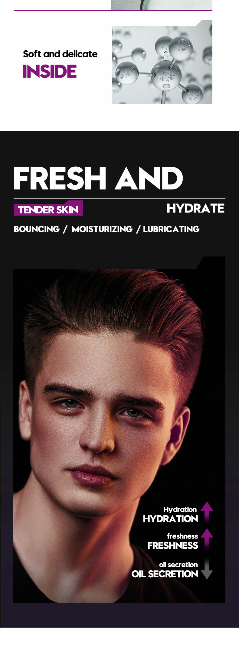 Men's lotion SADOER Cool and Refreshing Men's Vaseline Hydrating Toner Lotion Cross-Border Wholesale - 图片 8