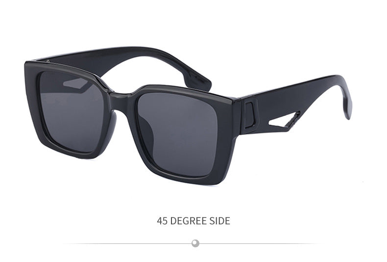 2025New Sunglasses for Women Trendy New European and American Fashion Chain Square Frame Sunglasses for Women Necklace Pendant sunglasses - 图片 37