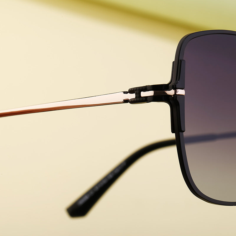 2025New European and American Fashion Square Frame Polarized Sunglasses for Women High-end Outdoor Sun Protection Sunglasses Wholesale - 图片 18