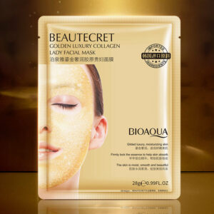 Boquanya Gilded Collagen Mask28g Hydrating and Moisturizing Luxurious Lady Mask Wholesale from Foreign Trade Manufacturer